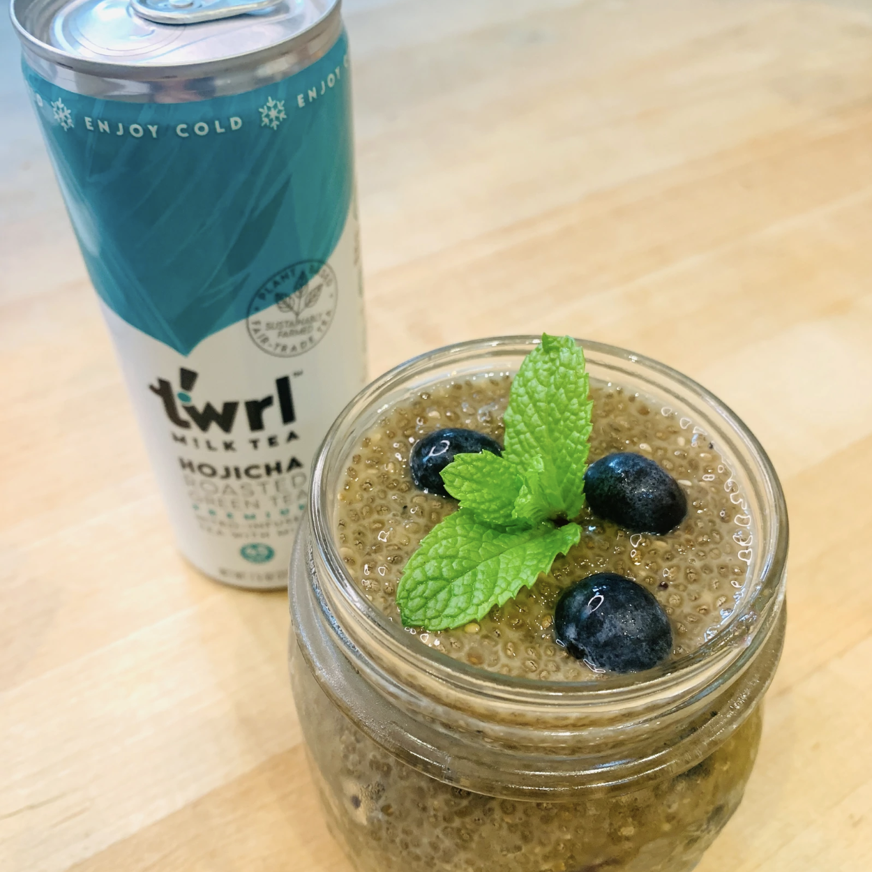 Vegan Twrl Milk Tea Chia Pudding - Easy Chia Recipe