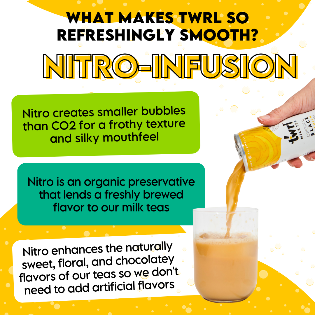 Twrl Milk Tea nitro-infusion for refreshingly smooth taste