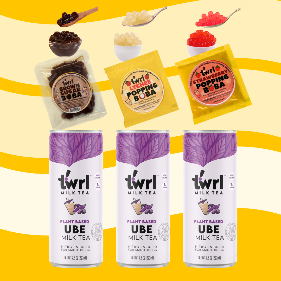 Ube Tea Latte + Boba Topping Sampler Pack