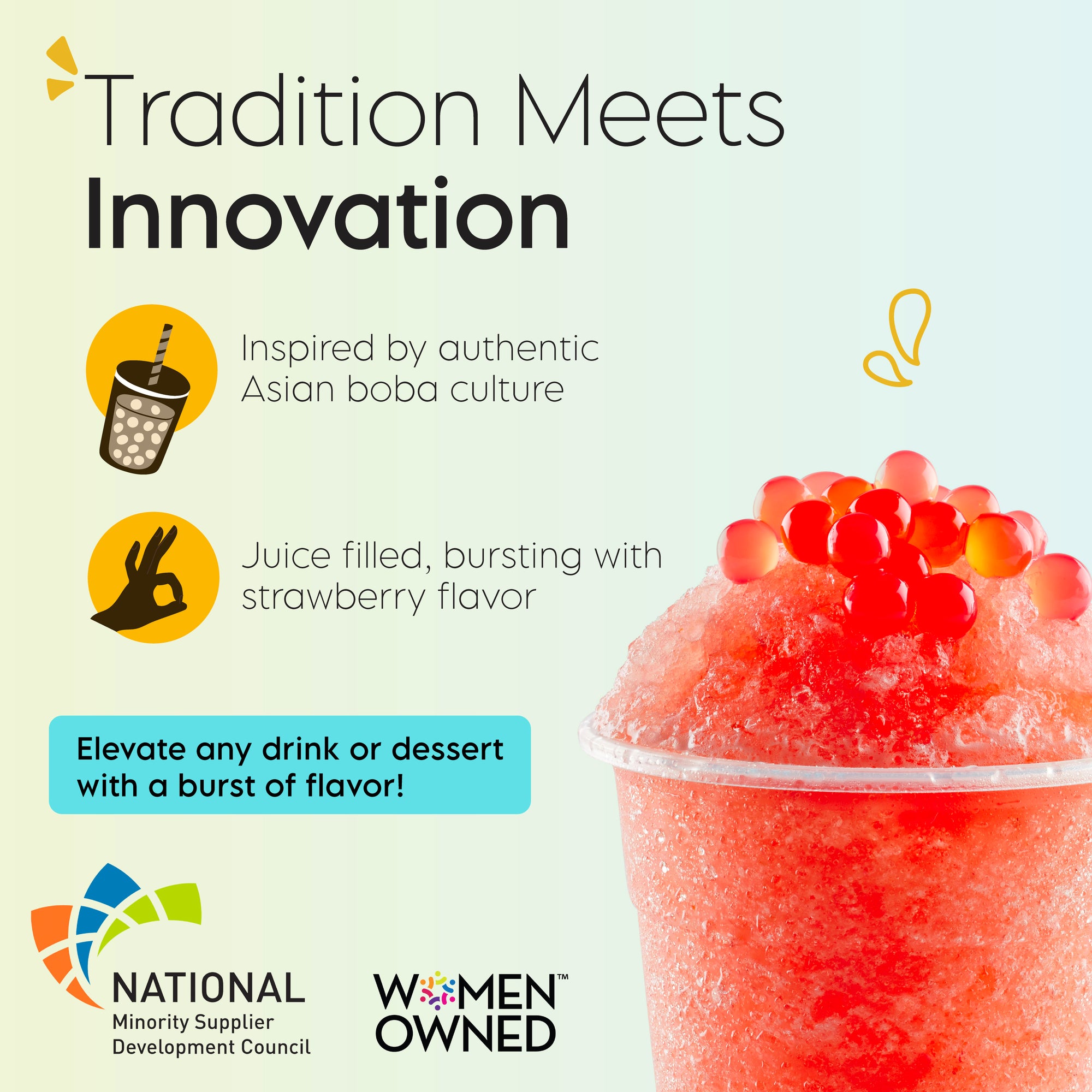 Strawberry Popping Boba 1lb Party Tub