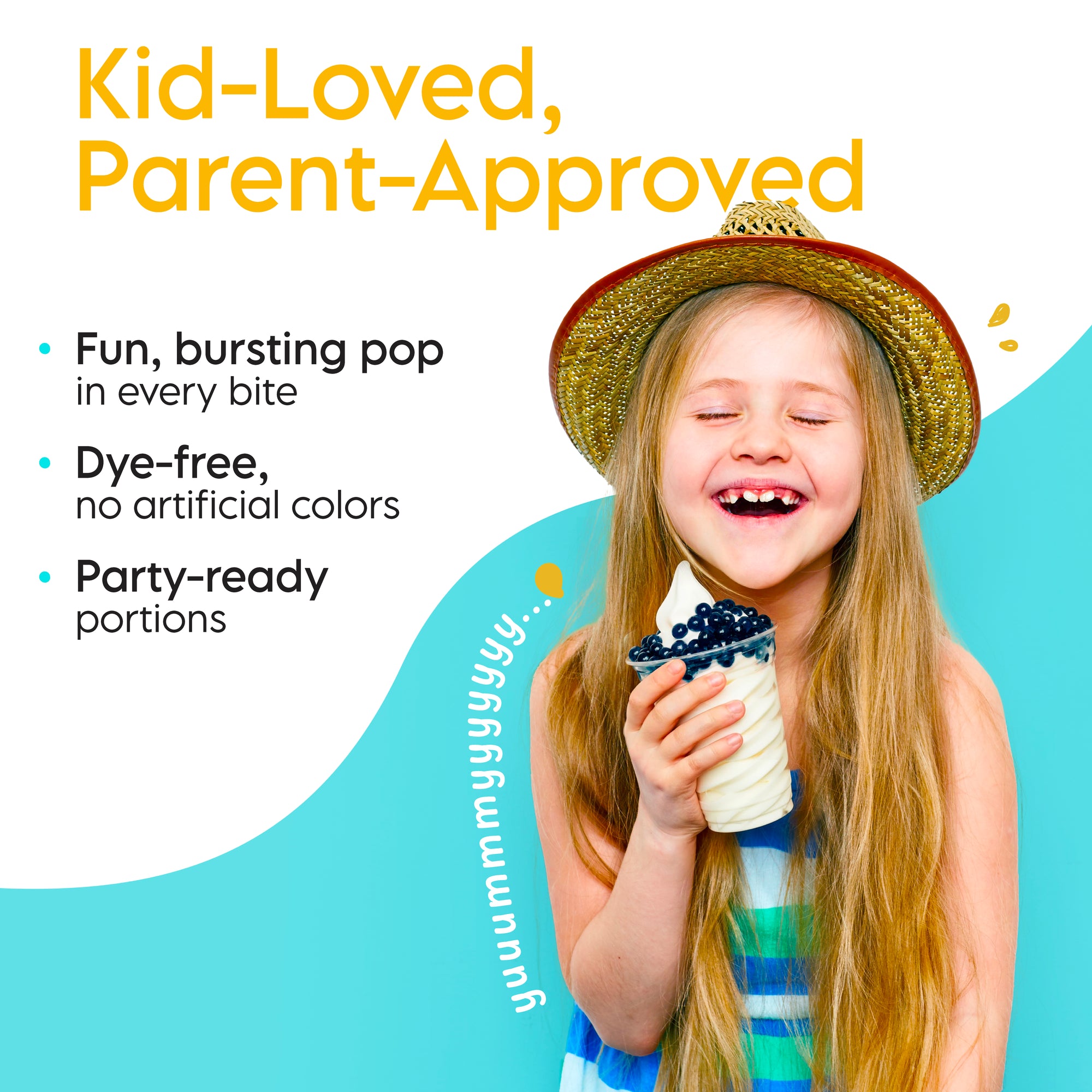 Blueberry Popping Boba 1lb Party Tub