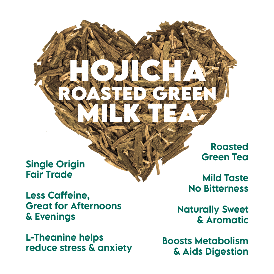 Hojicha Roasted Green Milk Tea 12-Pack