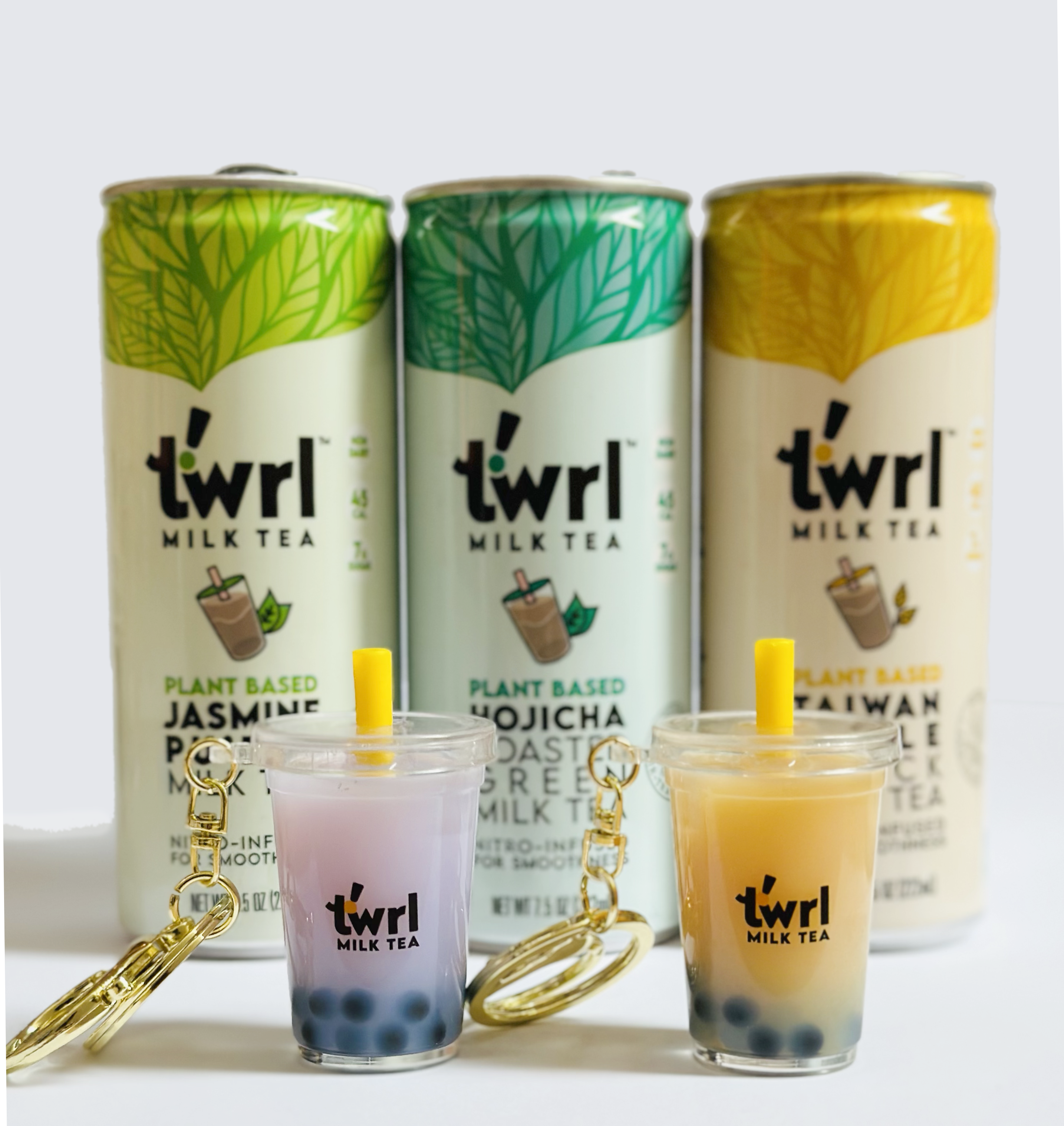 Twrl Boba Milk Tea Keychain