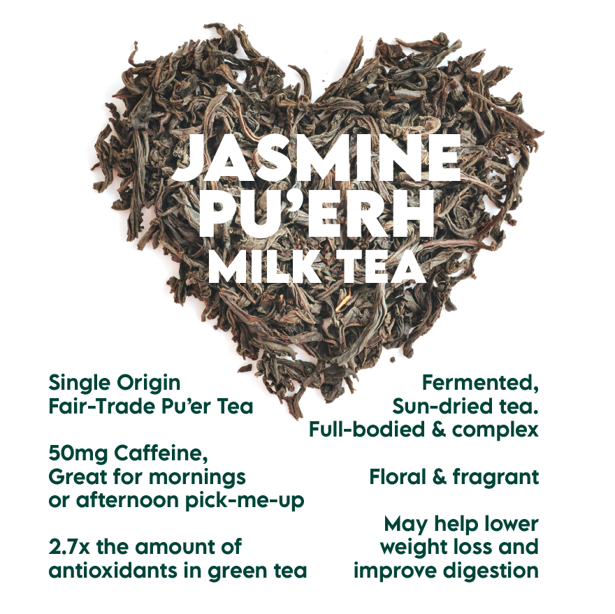 Twrl Milk Tea: Jasmine Pu'erh Milk Tea 12-Pack